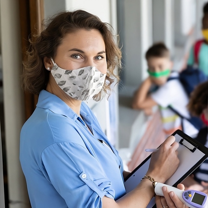 Novelty Cloth Face Mask, Silver Hot Lips, Adjustable Ear Bands