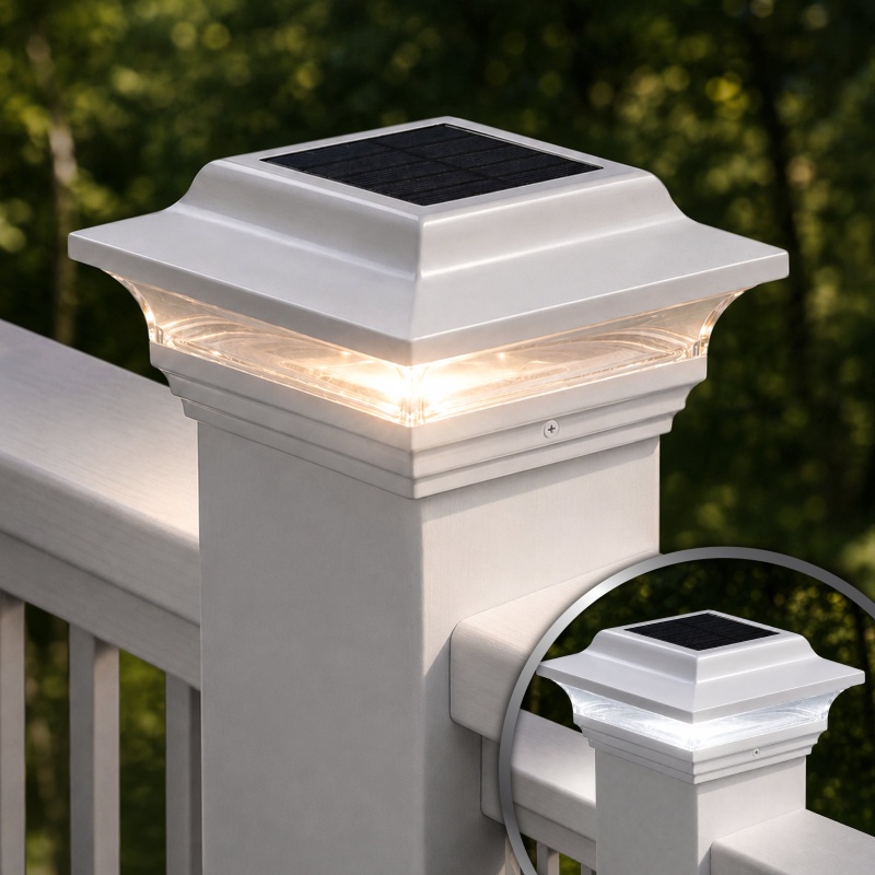 Imperial Solar Post Cap - White