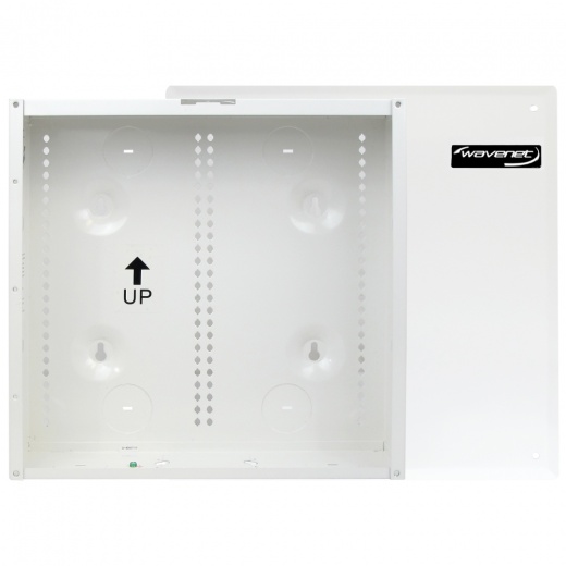 Wavenet 14 Inch Structured Wiring Enclosure - Flush Mount, Metal, White
