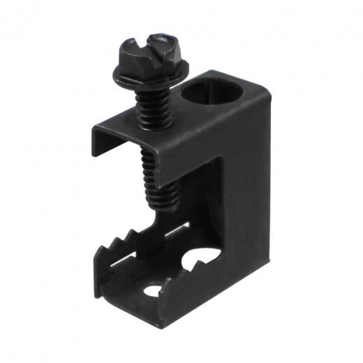 Wavenet Beam Clamp - 3/4" Jaw Opening, Threaded Rods, Steel, Black