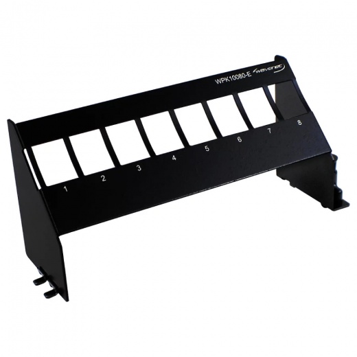 Wavenet 8-Port Mounting Blank Panel for Keystone Snap-In Modules