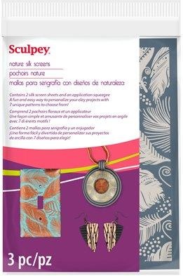 Sculpey Tools Nature Silk Screens