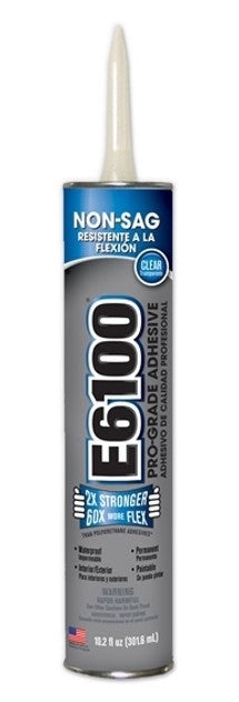 E6100 Glue Clear 10.2 Ounce Cartridge Case Of 12