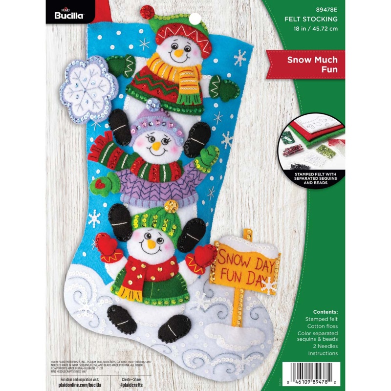 Bucilla Seasonal - Felt - Stocking Kits - Snow Much Fun