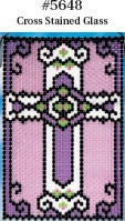 Beaded Banner Kit Stained Glass Cross
