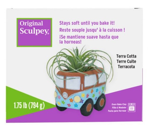 Sculpey Original Terra Cotta, 1.75 Pounds - Premium Polymer Clay for Crafting