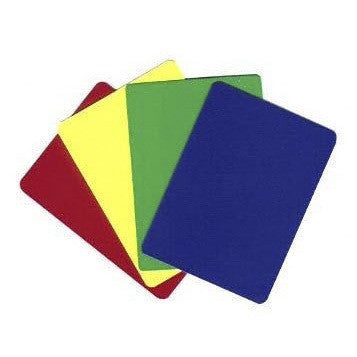 Plastic Flexible Cut Cards (Pack Of 10) Yellow / Poker (Wide)