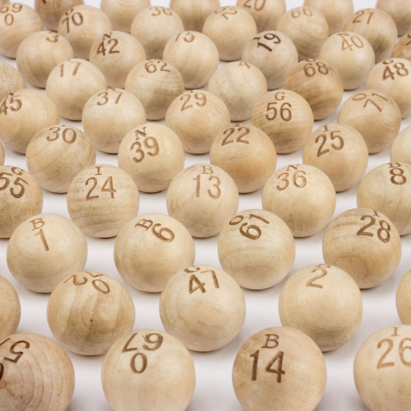 Wooden Bingo Balls (Set Of 75) 7/8 Inch