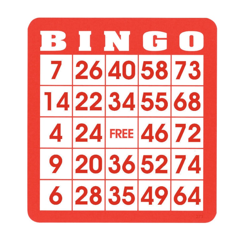 Reusable Bingo Cards (Pkg. 50)