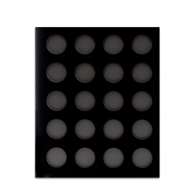 Black Velvet Poker Chip Display Boards (Various Sizes) 20 Chips