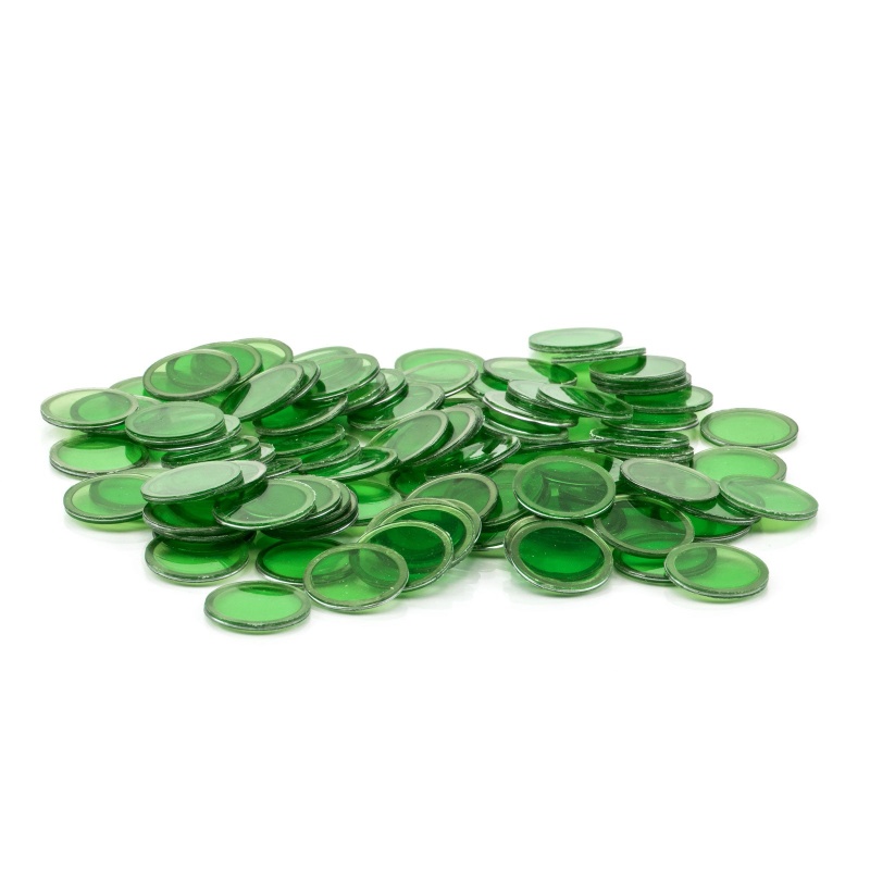 Magnetic Bingo Chips (100/Pkg) Green