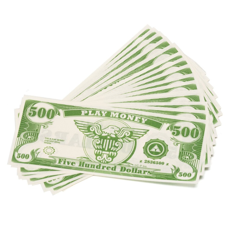 Paper Play Money Bulk (1000/Pkg) Click For Denominations $100.00