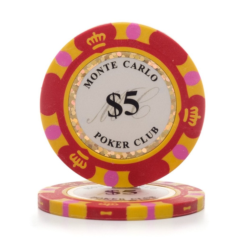 Monte Carlo 12.5G 3 Tone Holographic Poker Chips (25/Pkg) $5.00