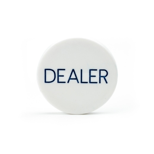 2 Inch Dealer Puck Engraved Casino Quality