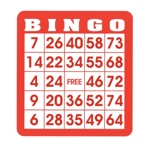 Reusable Bingo Cards (Pkg. 50) - Premium Quality Bingo Supplies