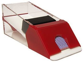 Casino Pro Security Blackjack Dealer Shoe - 6 Deck Red