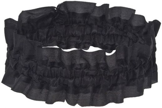 Black Garter (Unisex) - Premium Dealer Arm Band for Casino and Poker Games