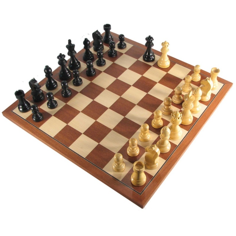 16" Mow Ebony Tournament Premier Executive Staunton Chess Set