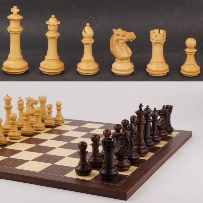 18" Mark Of Westminster Rosewood Phalanx Executive Chess Set