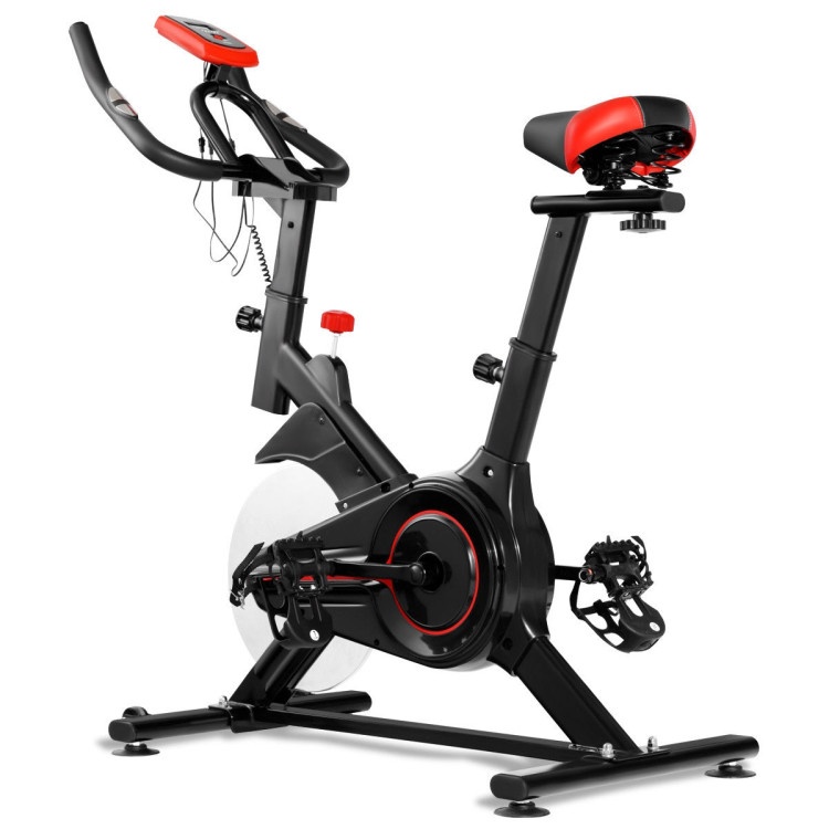 Stationary Indoor Sports Bicycle With Heart Rate Sensor And Lcd Display