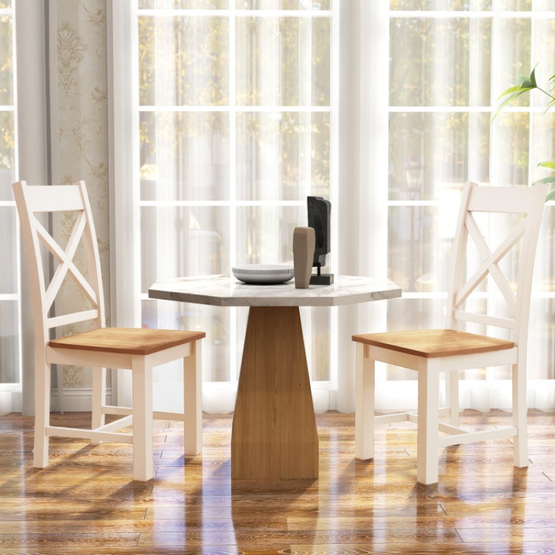 Wooden Dining Chairs Set of 2