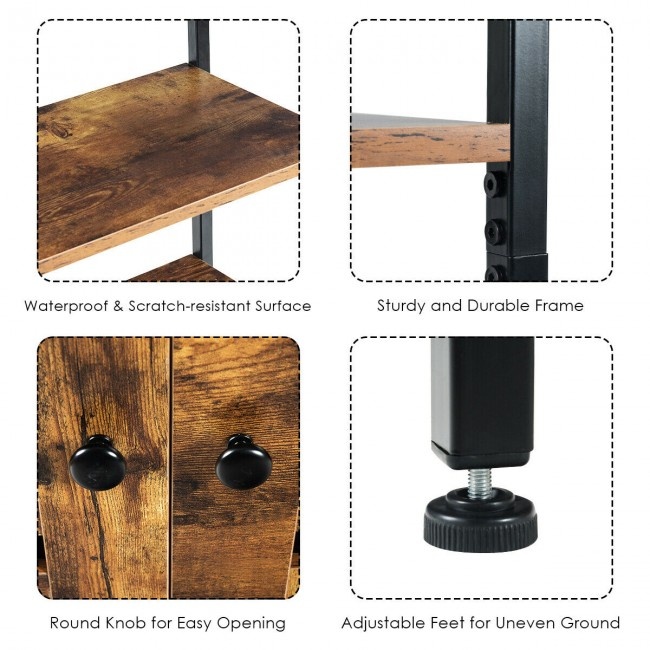 Industrial Storage Shelf With 2 Shutter Doors