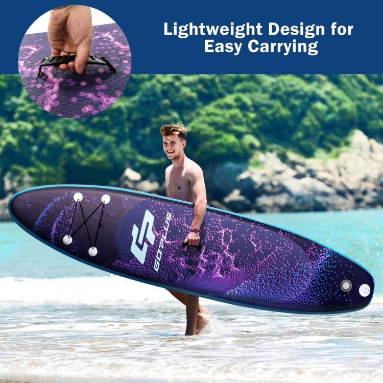 Inflatable Stand Up Paddle Board Surfboard With Bag Aluminum Paddle Pump