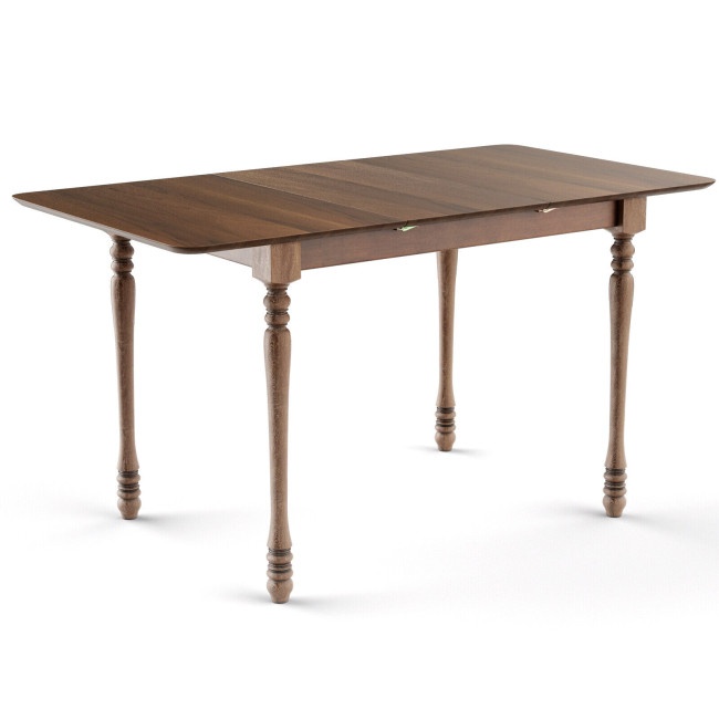 Rectangle Extension Dining Table With Hardwood Structure