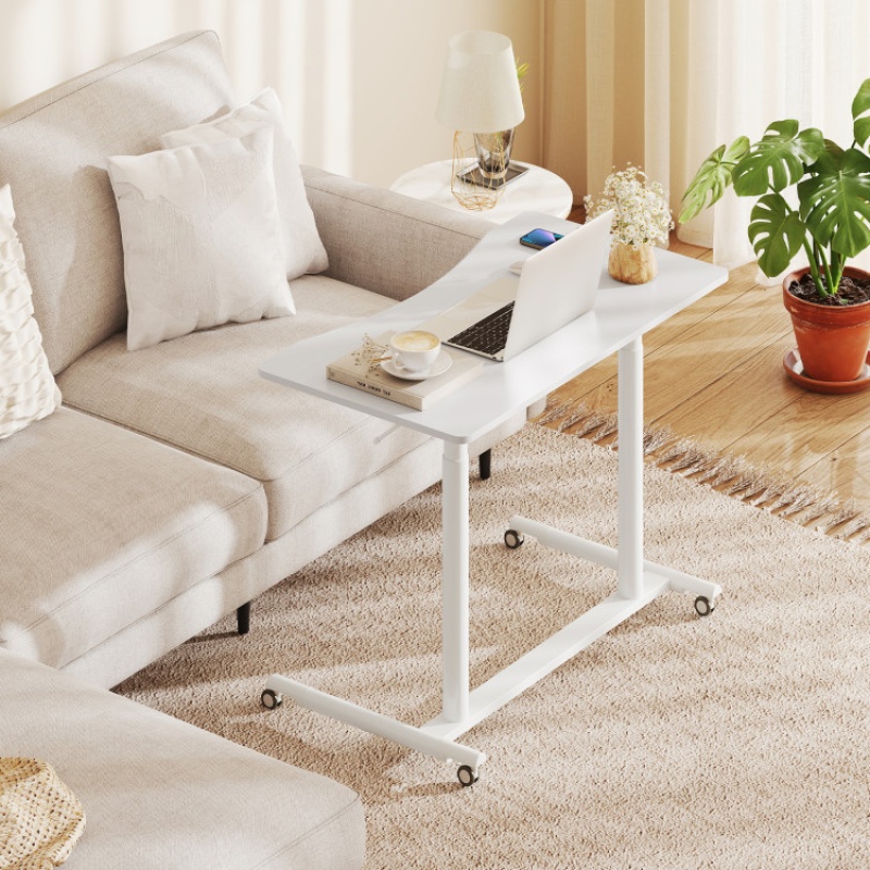 Height Adjustable Computer Desk Sit To Stand Rolling Table