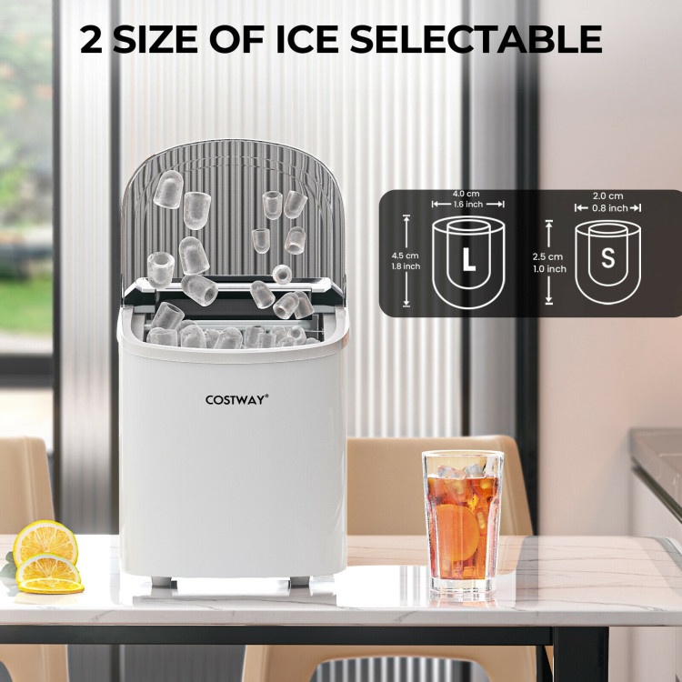 2.2 L Portable Ice Cube Maker With Bullet-Shaped Ice Cube