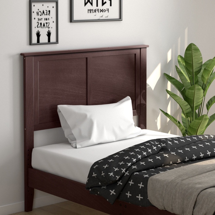 Twin Size Wood Headboard With Pre-Drilled Holes And Height Adjustment