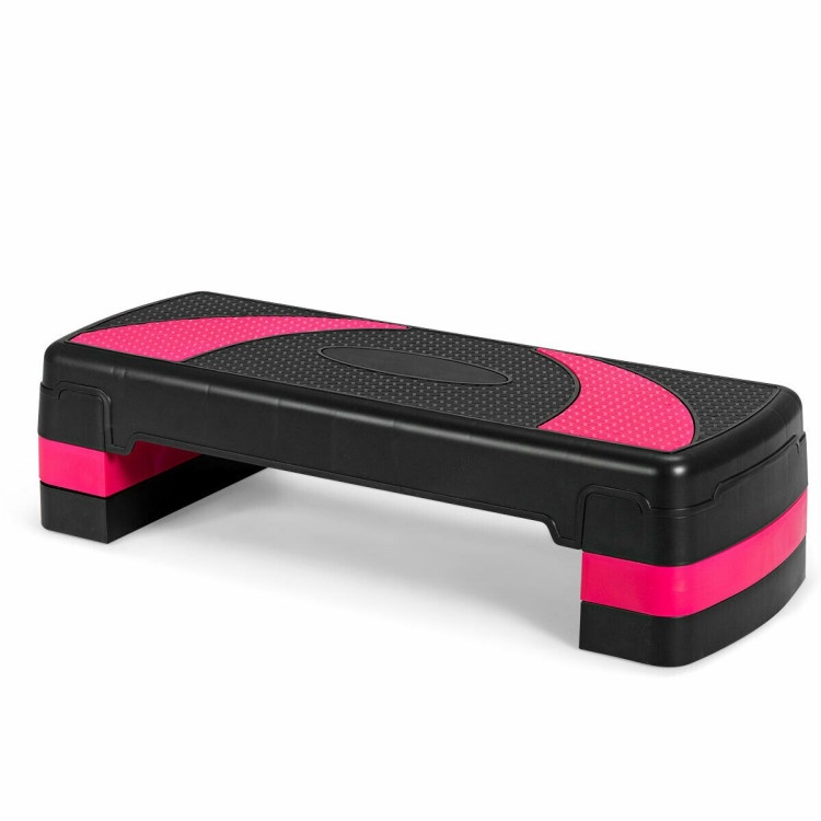 31 Inch Adjustable Exercise Aerobic Stepper With Non-Slip Pads
