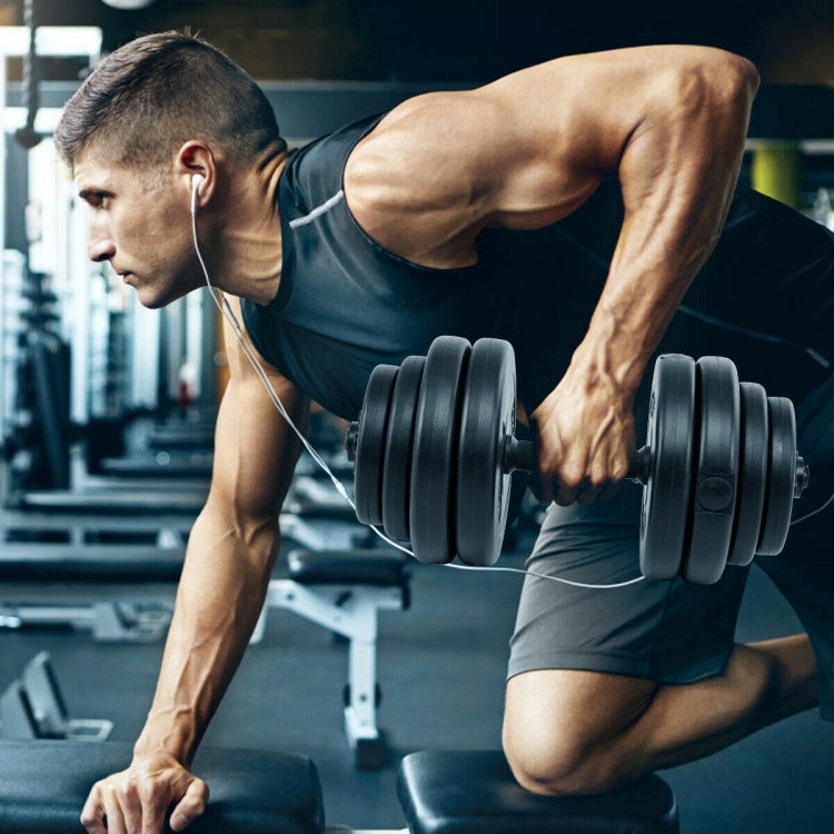 66 Lbs Adjustable Weight Dumbbell Set