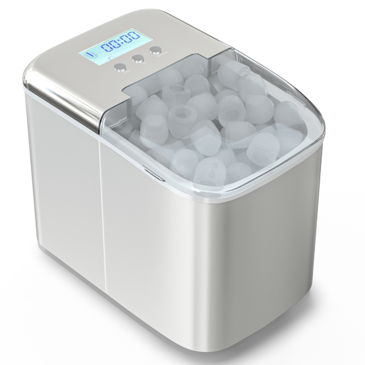 26 Lbs Countertop Lcd Display Ice Maker With Ice Scoop