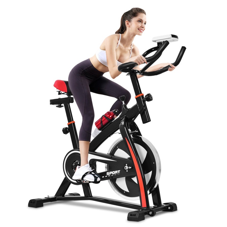 Household Adjustable Indoor Exercise Cycling Bike Trainer With Electronic Meter