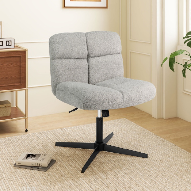 Cross-Legged Office Armless Chair
