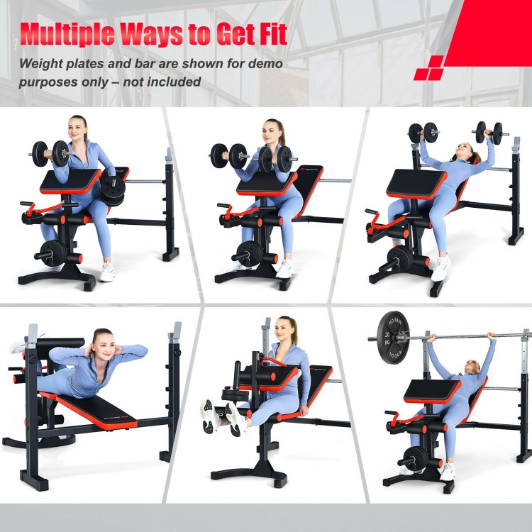 Adjustable Olympic Weight Bench For Full-Body Workout And Strength Training