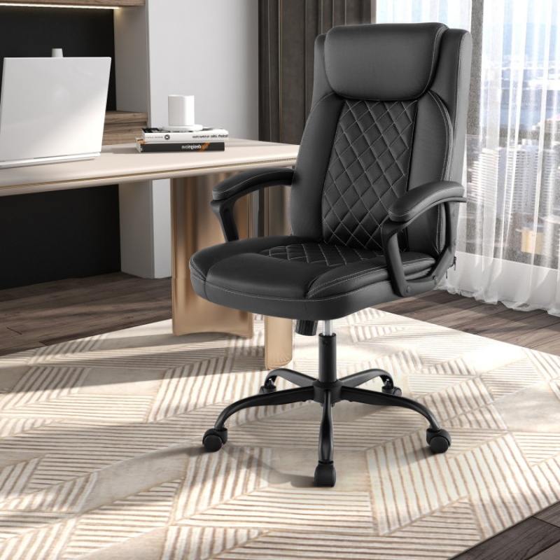 High Back Ergonomic Executive Chair With Thick Headrest Cushion