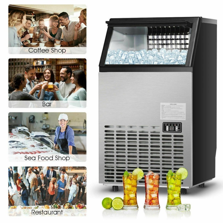 Portable Built-In Stainless Steel Commercial Ice Maker