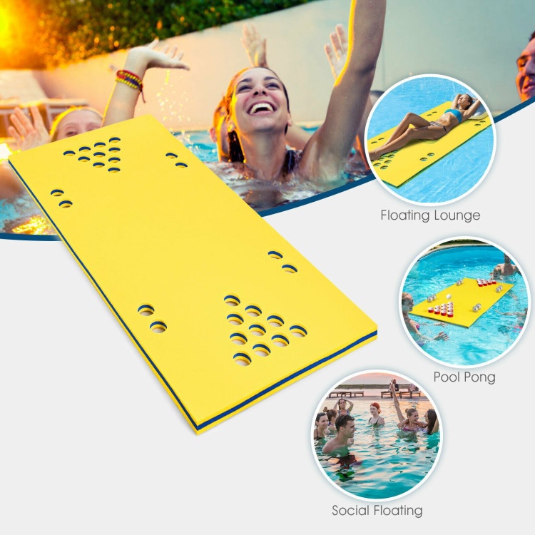 5.5 Feet X 35.5 Inch 3-Layer Multi-Purpose Floating Beer Pong Table
