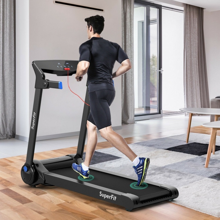 3Hp Electric Folding Treadmill With Bluetooth Speaker