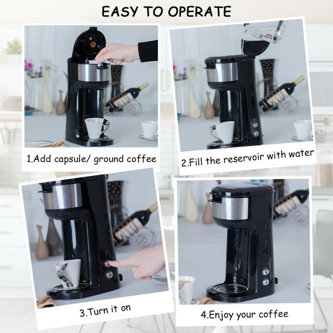 Portable Coffee Maker For Ground Coffee And Coffee Capsule