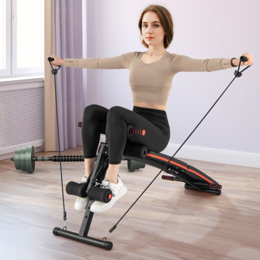 Multifunctional Sit Up Bench 4 Position Adjustable Metal Workout Bench