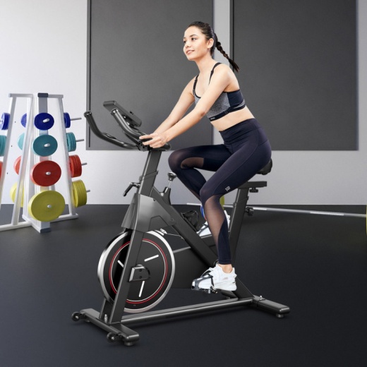 Stationary Exercise Bike With Adjustable Fitness Saddle