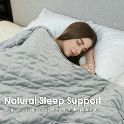15 Lbs Weighted Blanket with Soft Crystal Cover