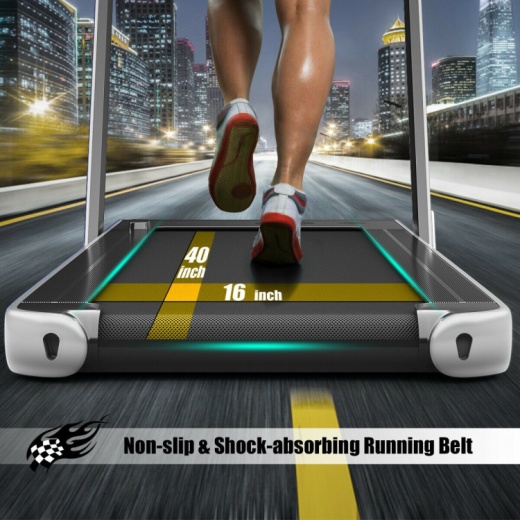 2.25 Hp 2-In-1 Folding Walking Pad Treadmill with Dual Display and App Control