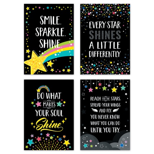 3D POP! Positive Mindset Inspire U 4-Poster Pack - CTP10697