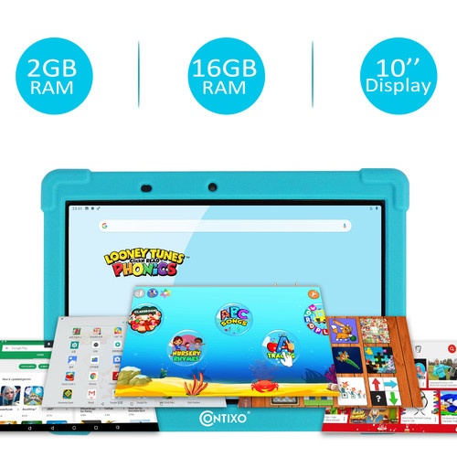 10" Kids Tablet Android 10 2Gb Ram 16Gb Storage