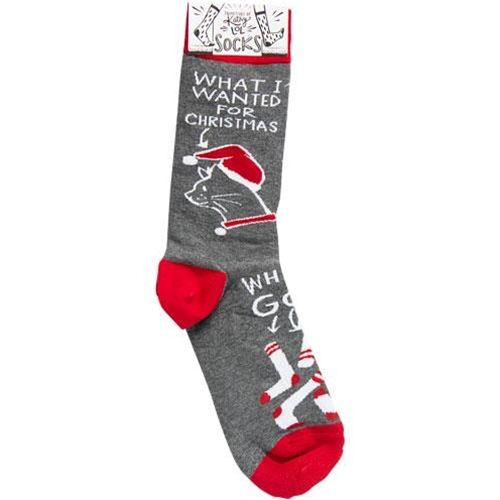 What I Wanted For Christmas Cat Socks