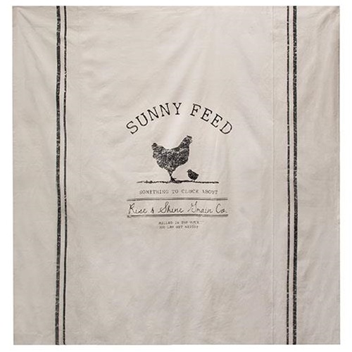Sunny Feed Farmhouse Shower Curtain